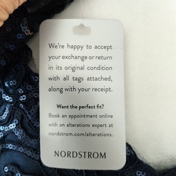 Tadashi Shoji  "Allyson" Navy  Embroidery Bodice Evening Gown 14 New With Tags - Picture 9 of 13